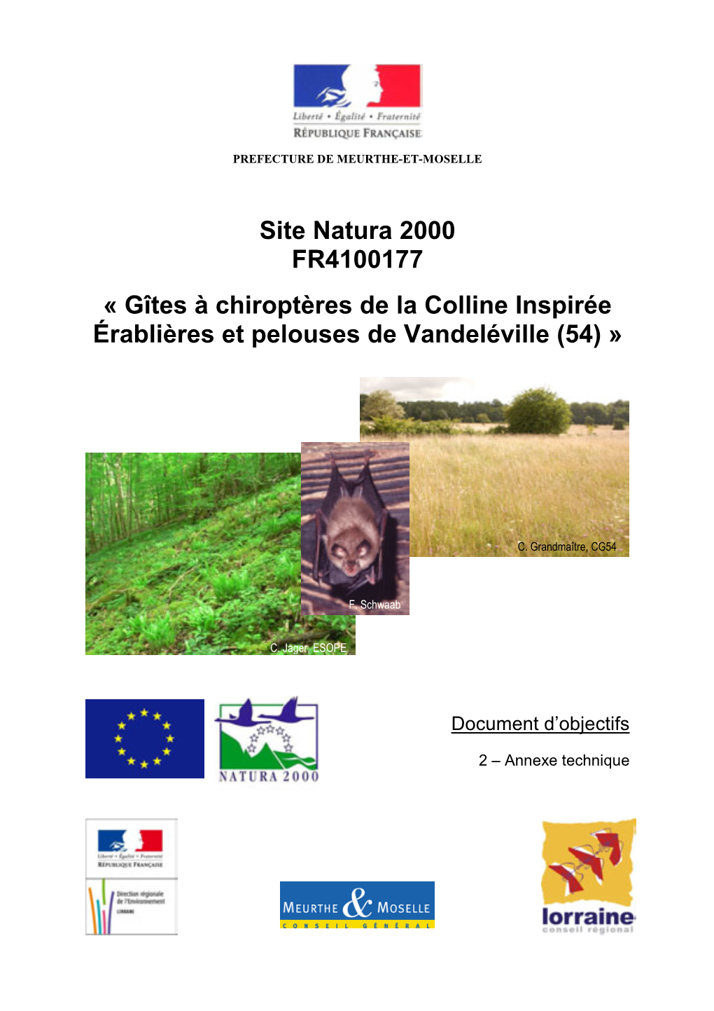 Site Natura 2000 FR4100177 « Gîtes À Chiroptères