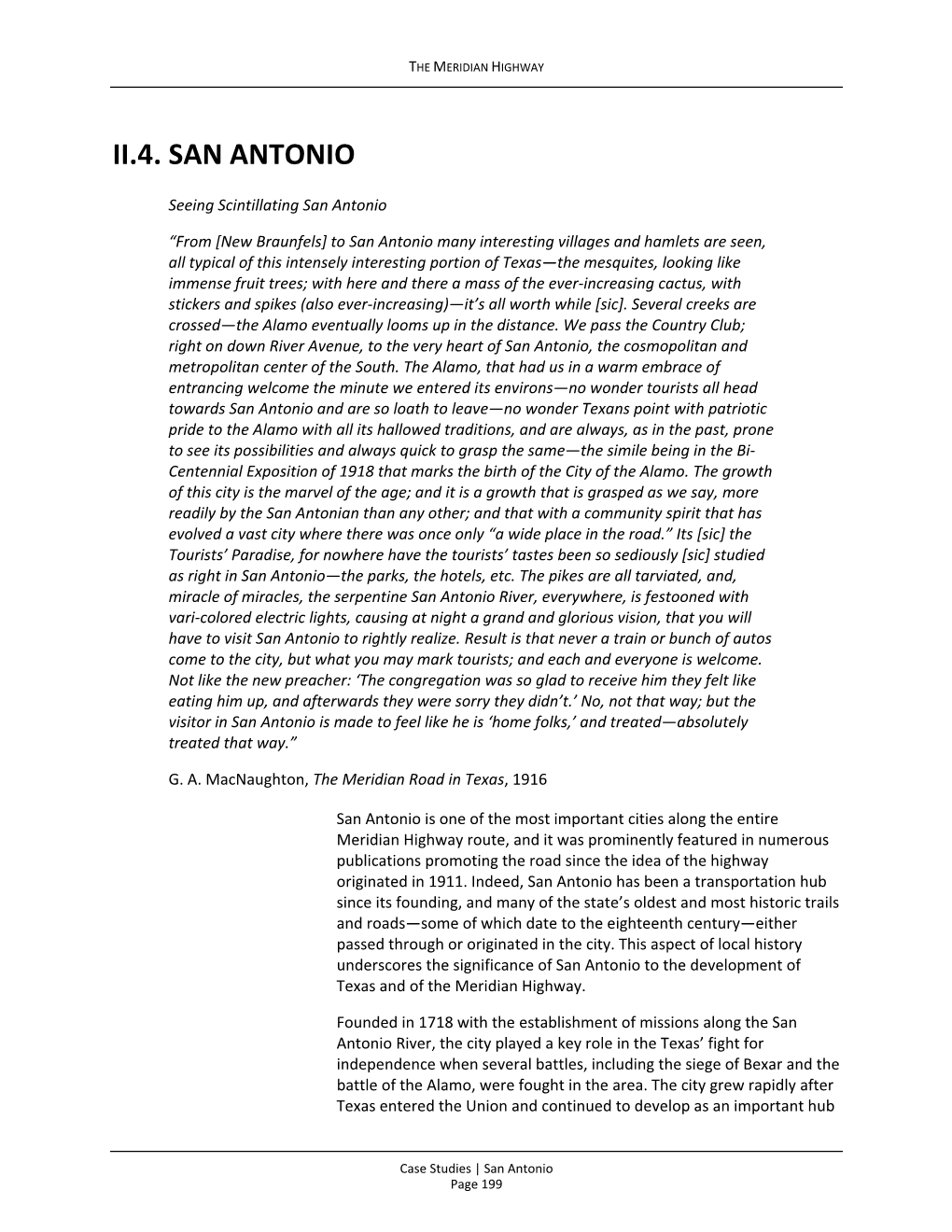 San Antonio Case Study