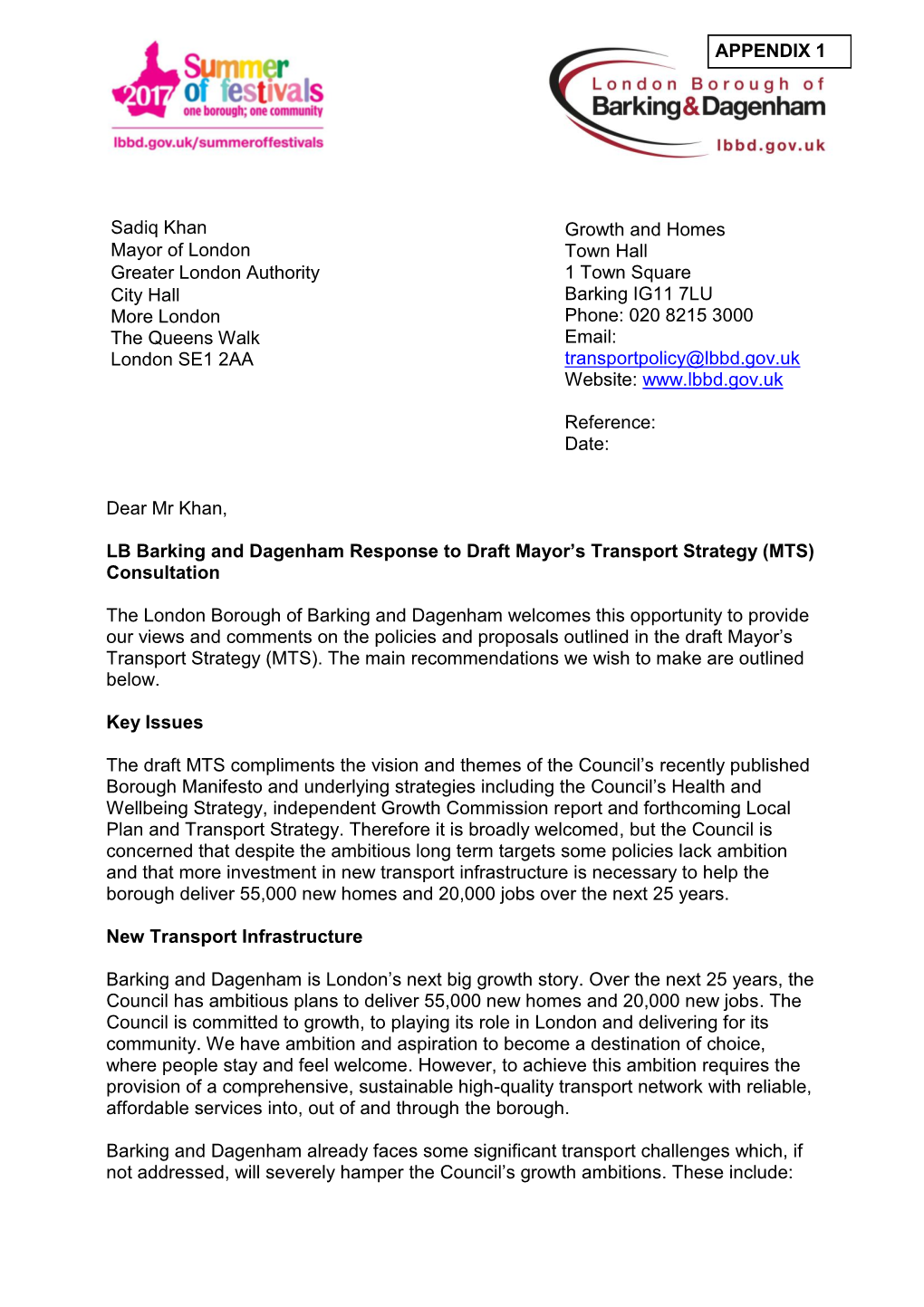 Mayor's Transport Strategy Report