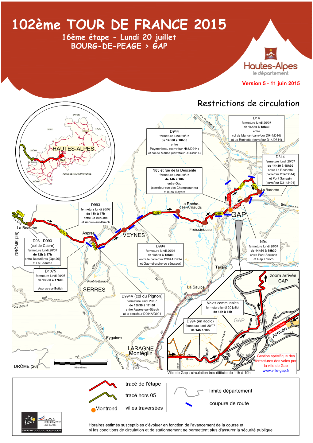 102Ème TOUR DE FRANCE 2015