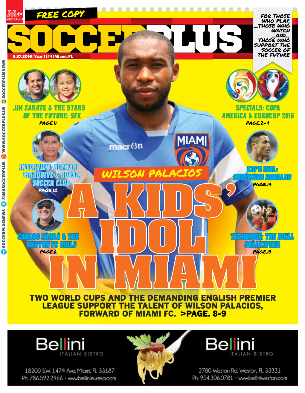 Wilson Palacios, in Miami a Kids’ a Kids’ Forward of Miamifc