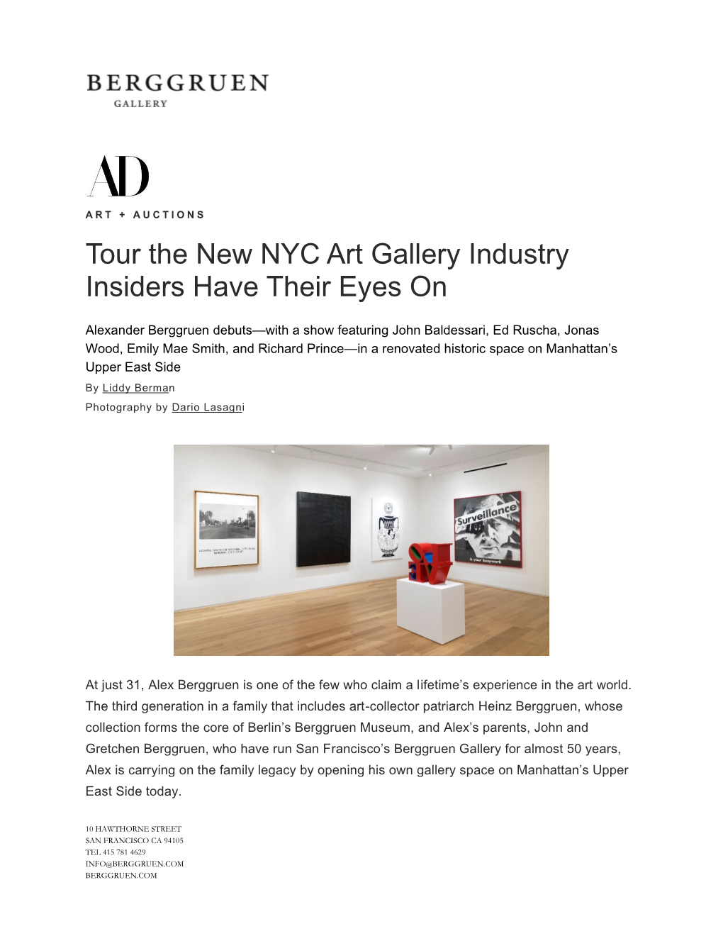 Tour the New NYC Art Gallery Industry Insiders Have Their Eyes On