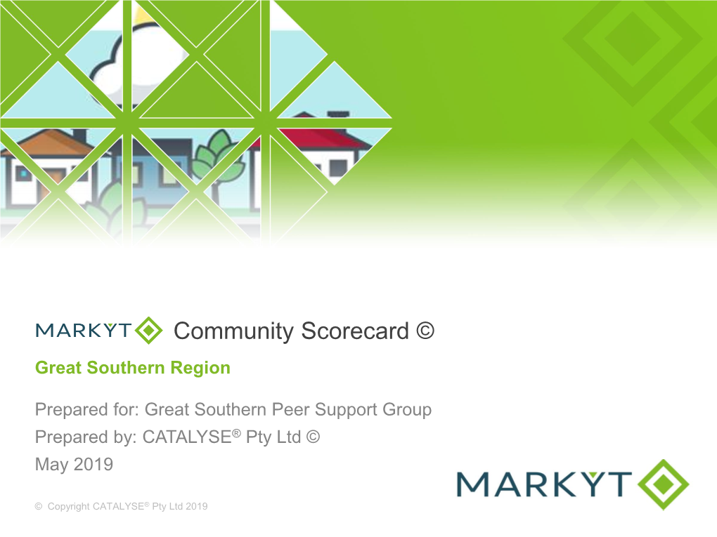 Community Scorecard © Great Southern Region