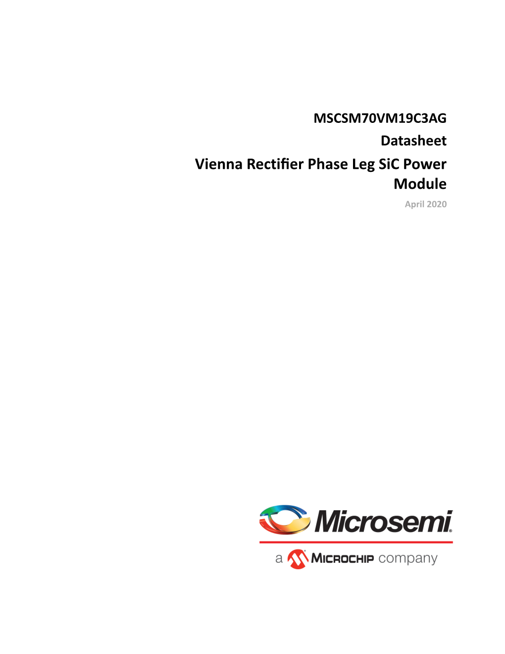 Vienna Rectifier Phase Leg Sic Power Module April 2020 Contents