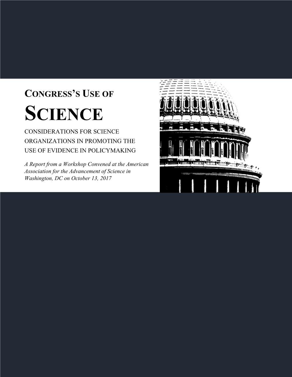 Congress's Use of Science