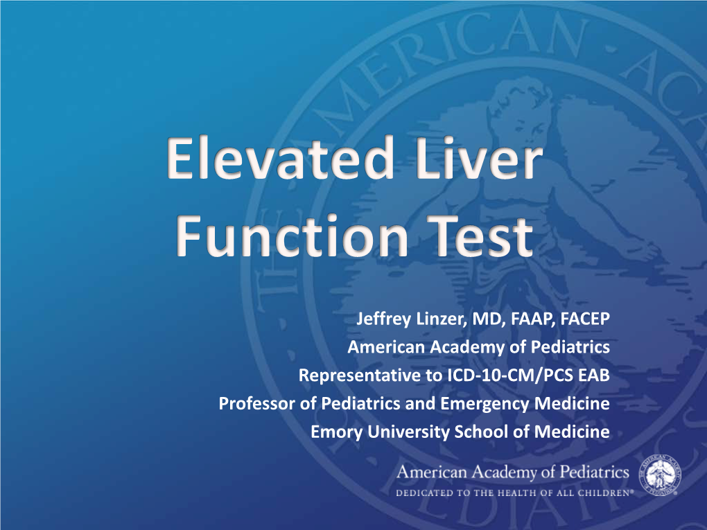 Elevated Liver Function Test