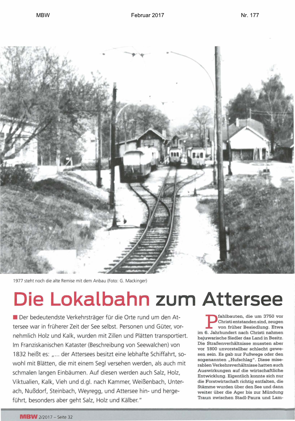 Die Lokalbahn Zum Attersee