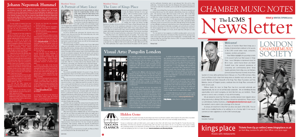 LCMS Newsletter Issue 3 Winter/Spring 2011