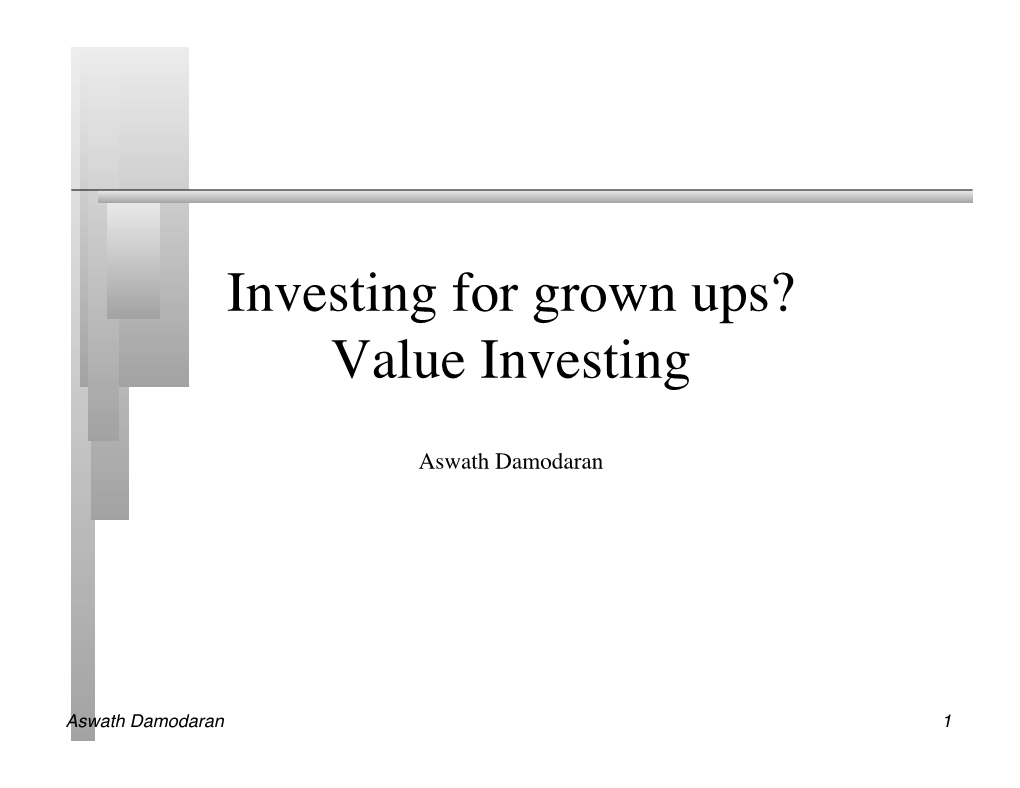 Value Investing