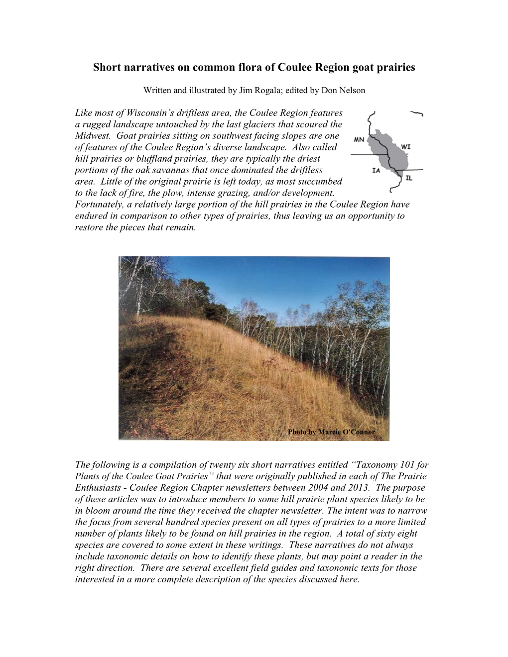 Taxonomy 101 for Plants of the Coulee Goat Prairies