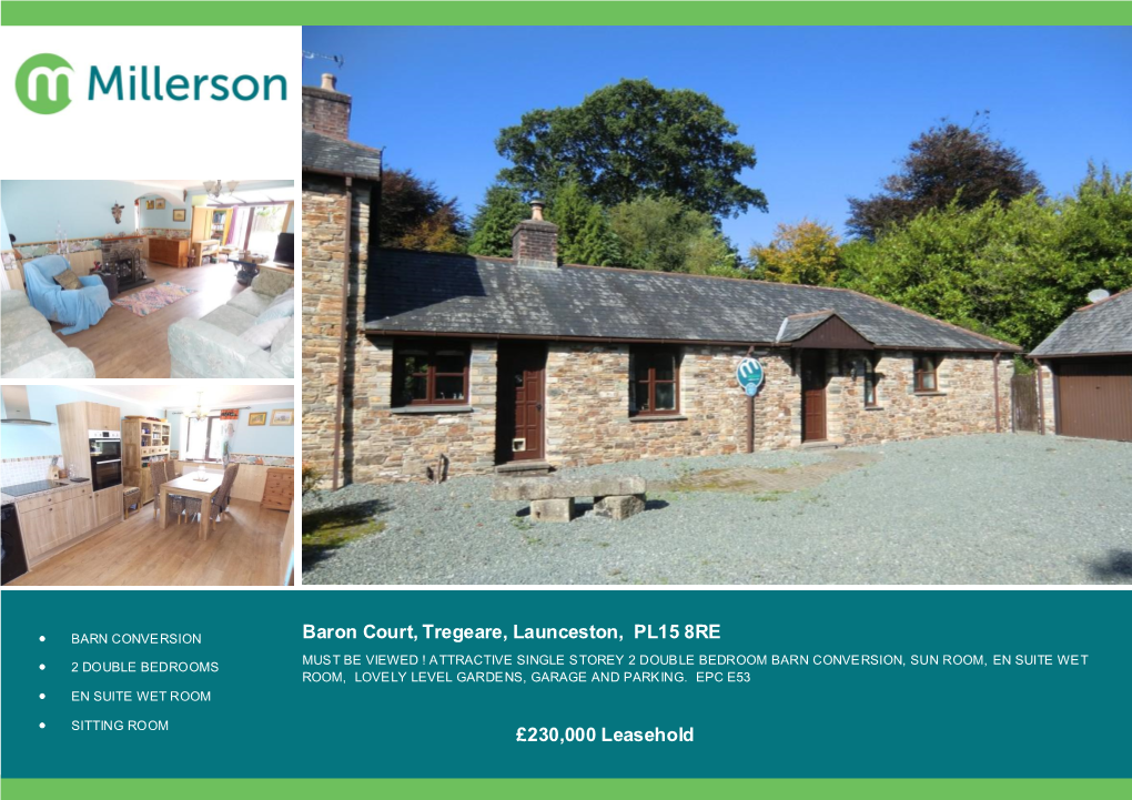 Baron Court, Tregeare, Launceston, PL15 8RE