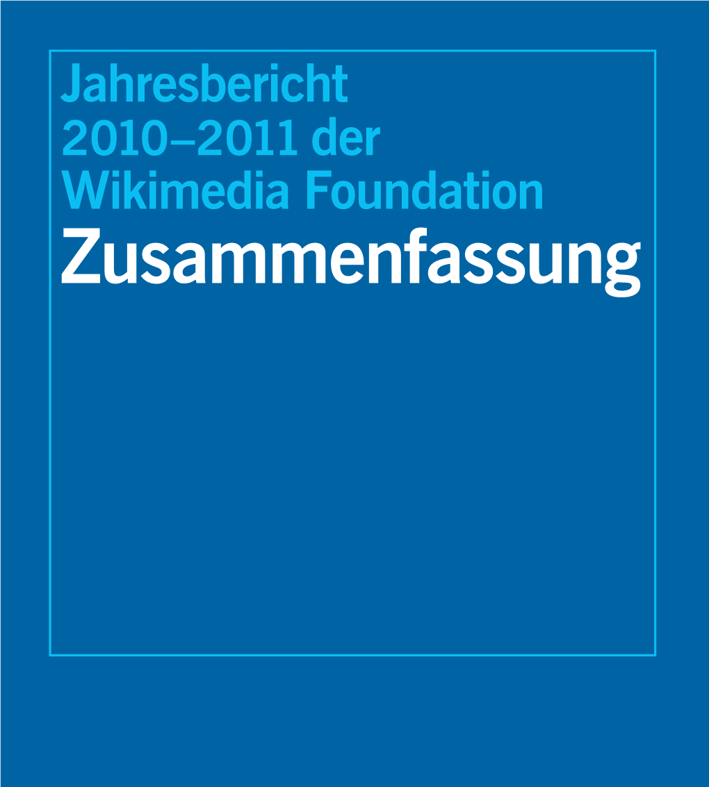 Jahresbericht Wikimedia Foundation