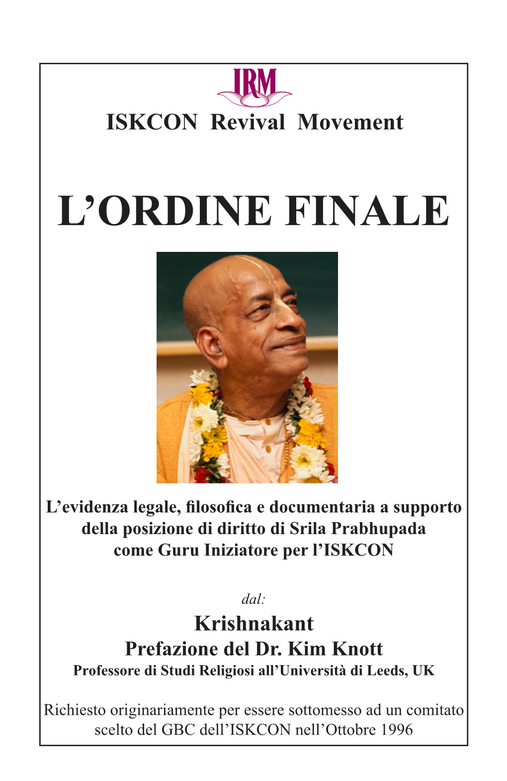 L'ordine Finale