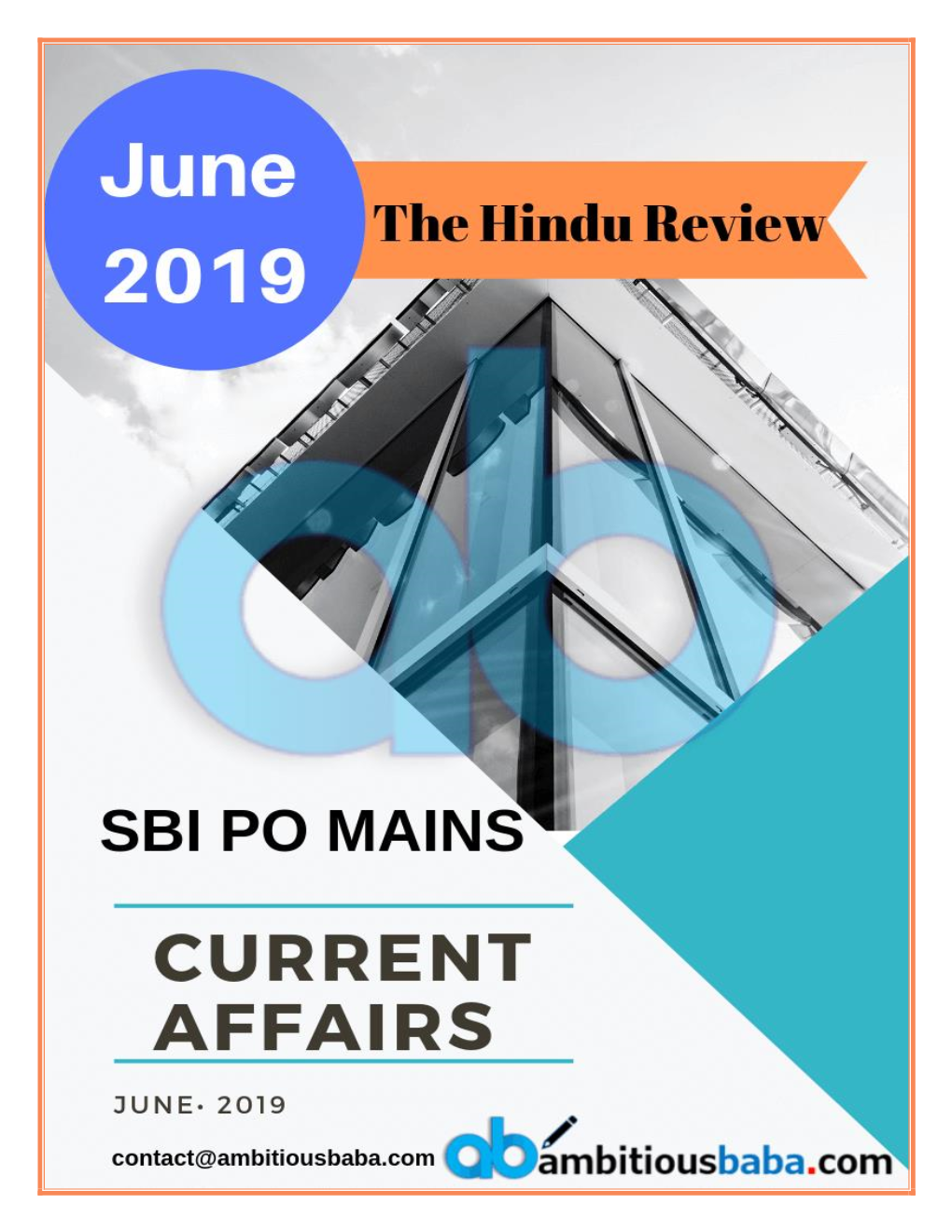 June 2019 the Hindu Review PDF(English)