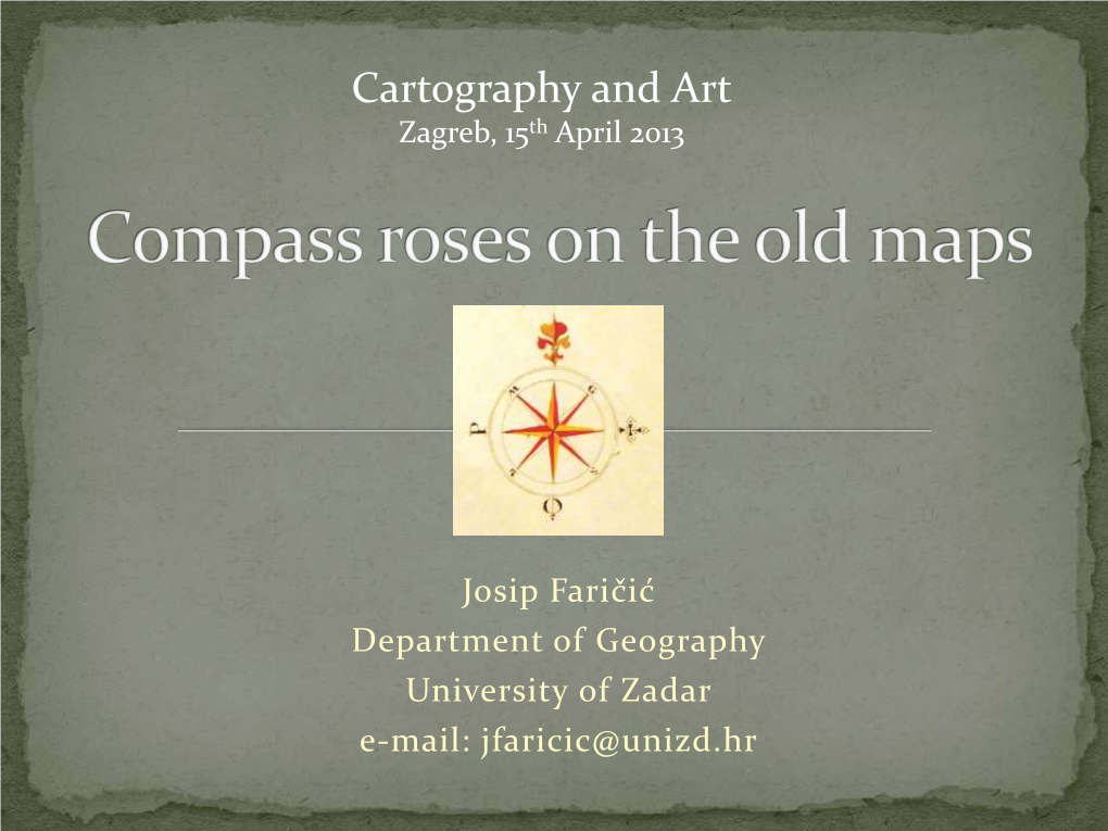 Compass Roses on the Old Maps