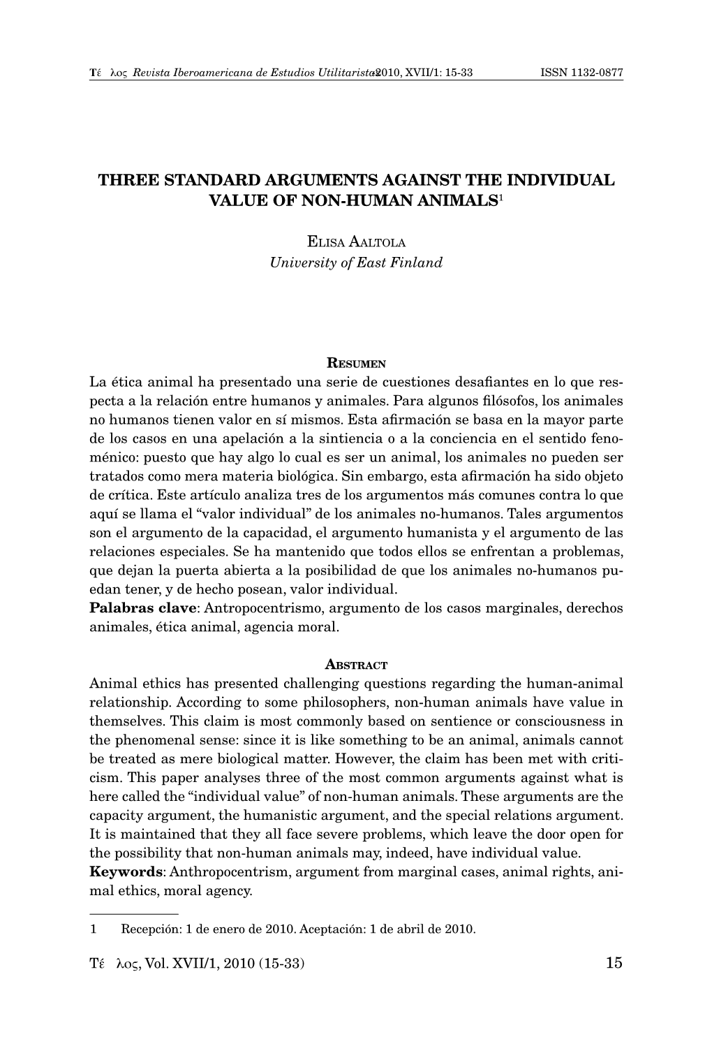 15 Three Standard Arguments Against the Individual