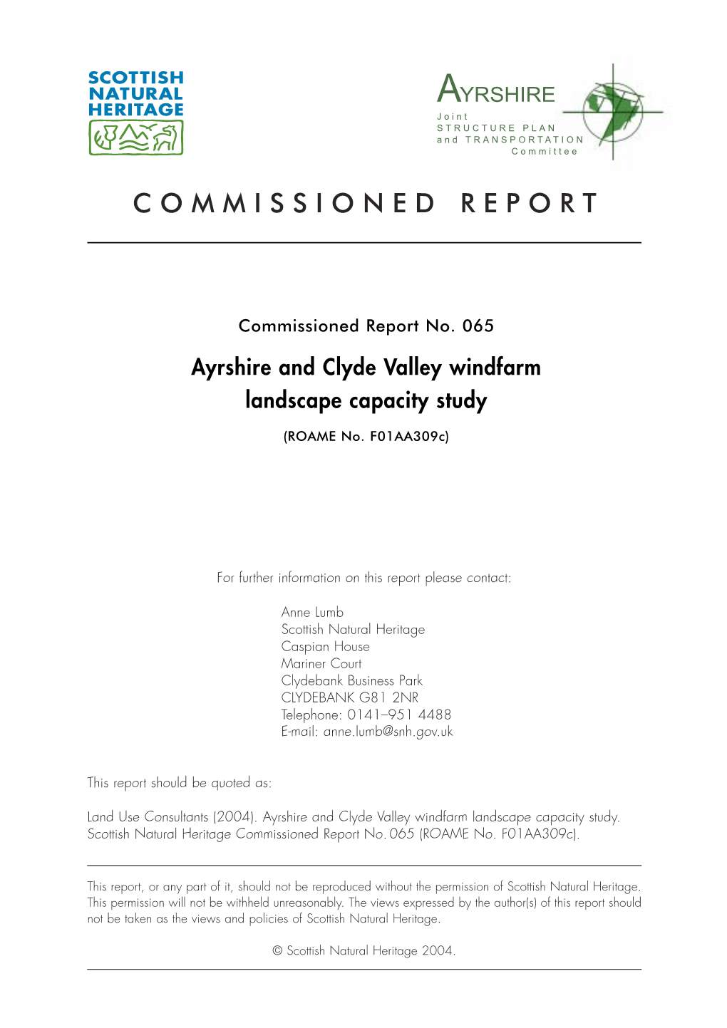 Commissioned Report