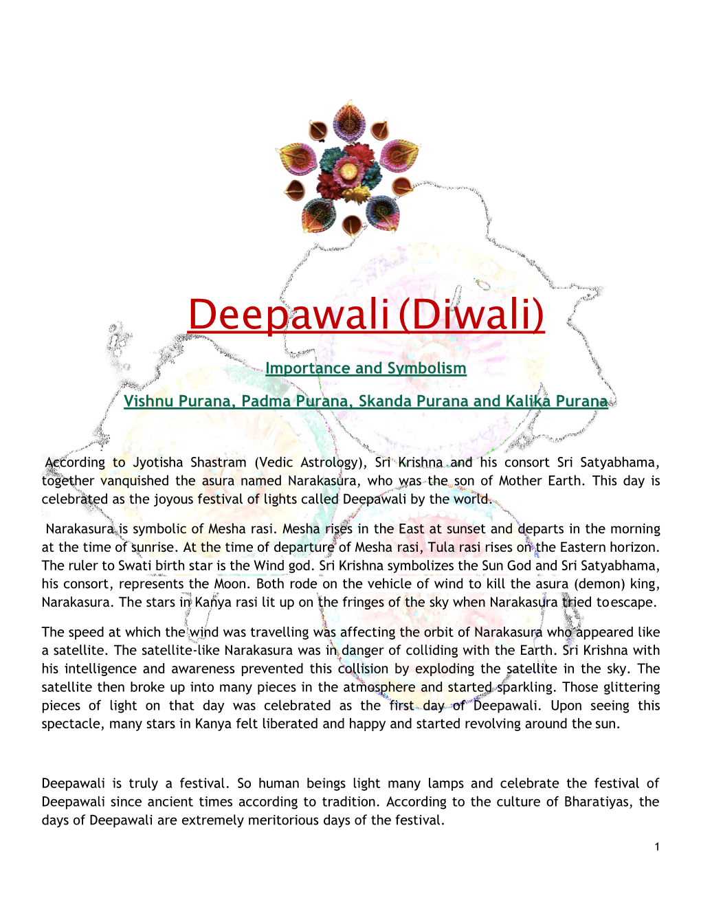 Deepawali (Diwali)