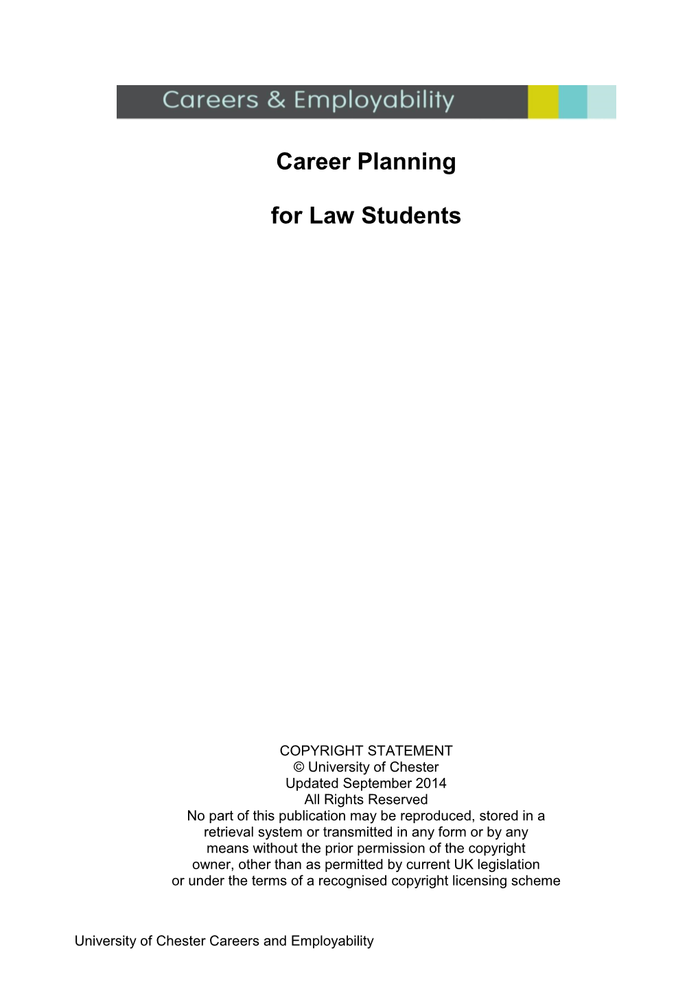 Career Planning for Law Students