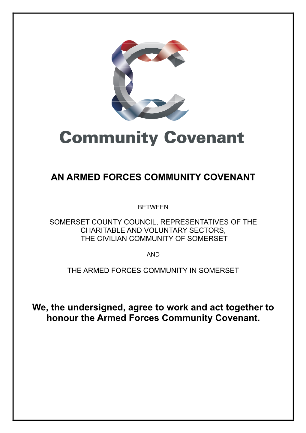 An Armed Forces Community Covenant