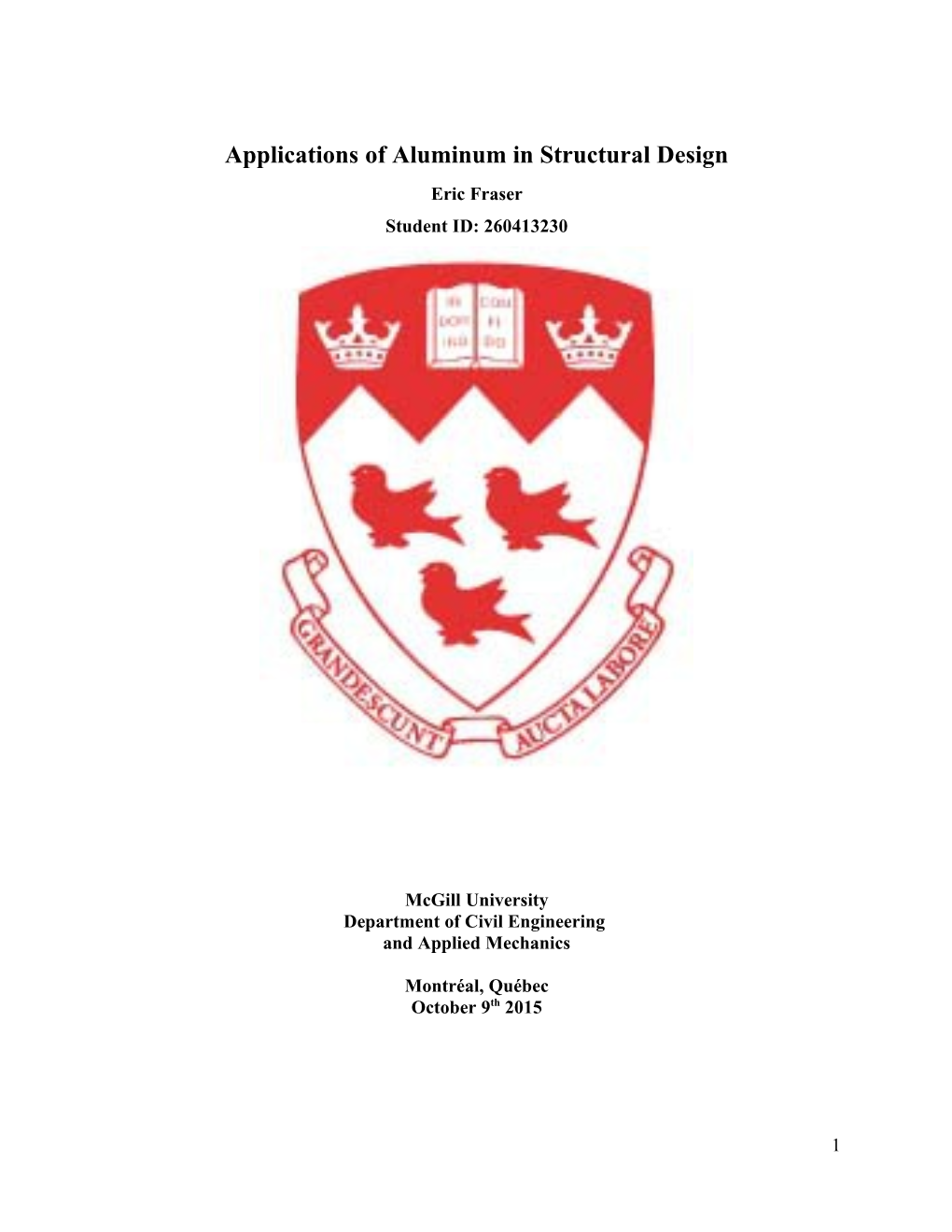 Applications of Aluminum in Structural Design