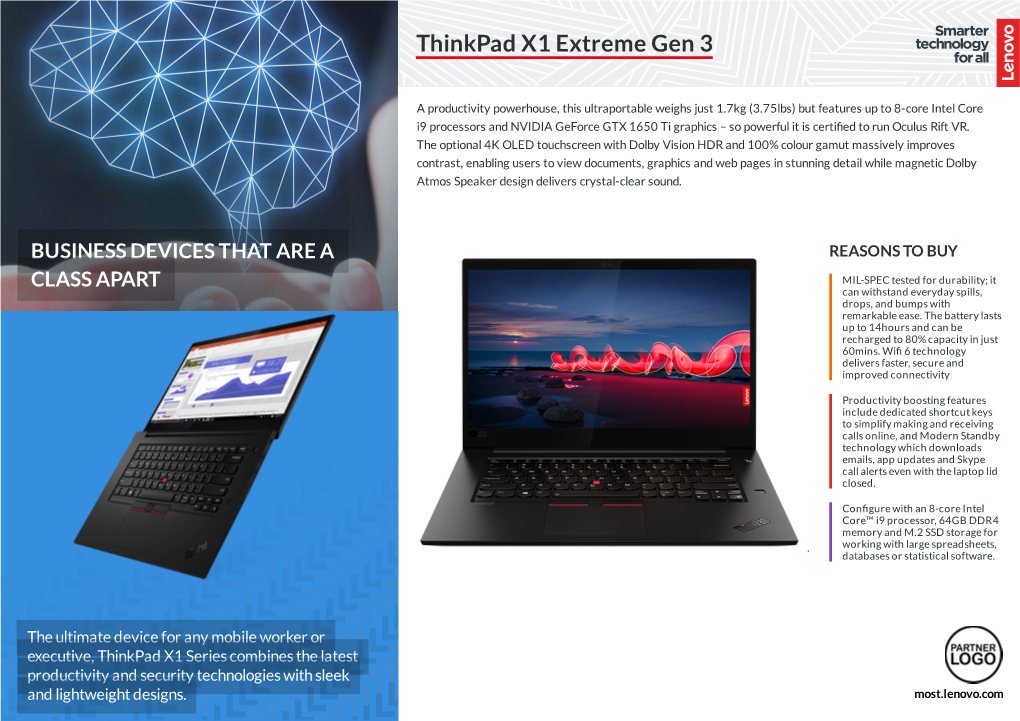 Thinkpad X1 Extreme Gen 3