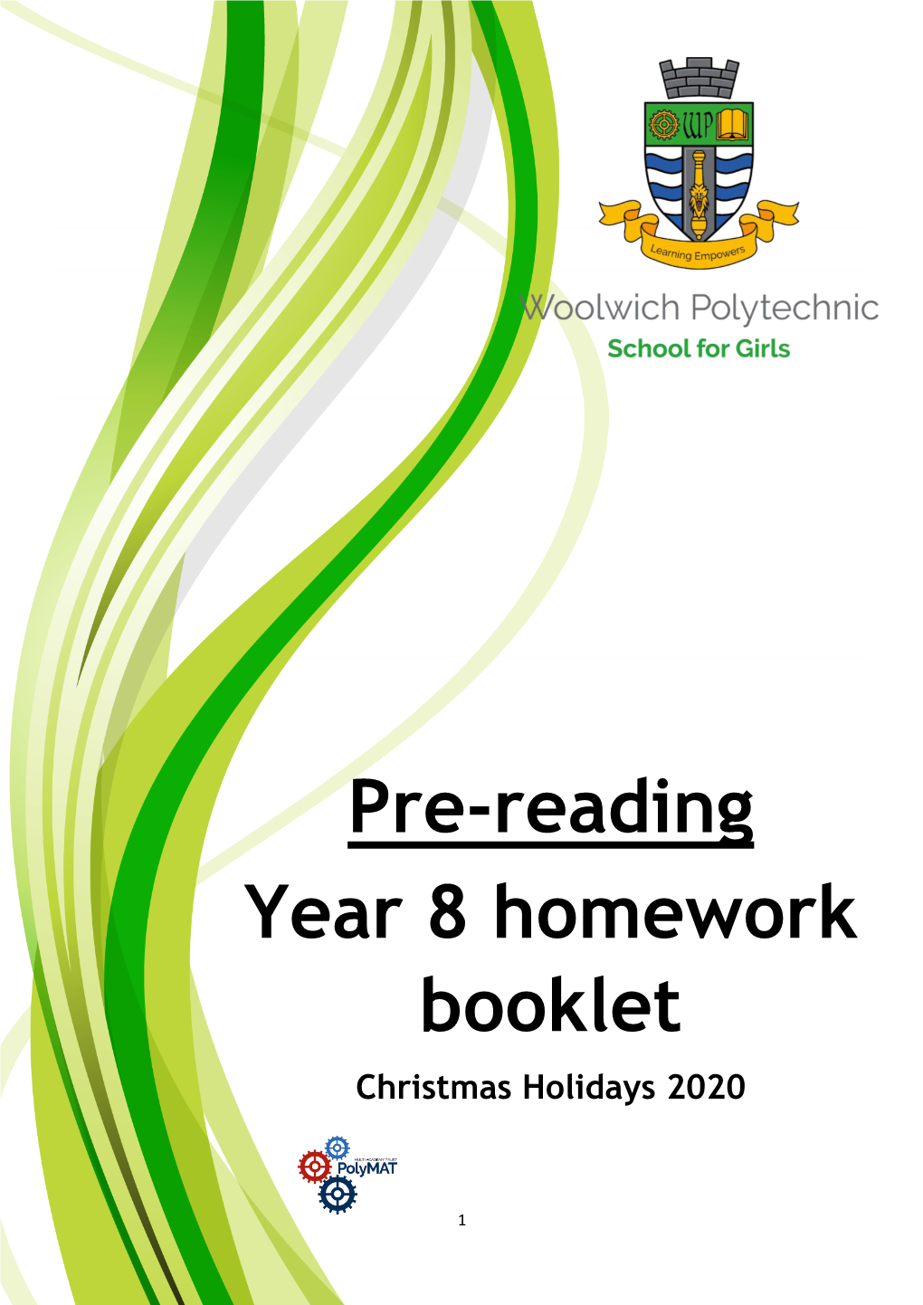 Pre-Reading Year 8 Homework Booklet