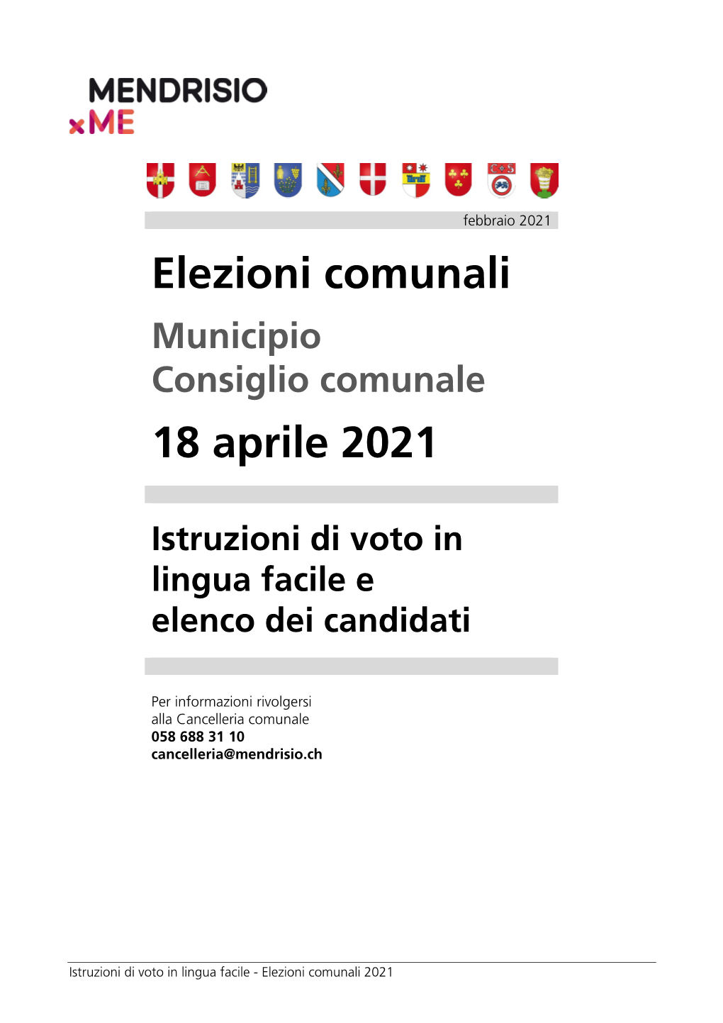 Elezioni Comunali 18 Aprile 2021