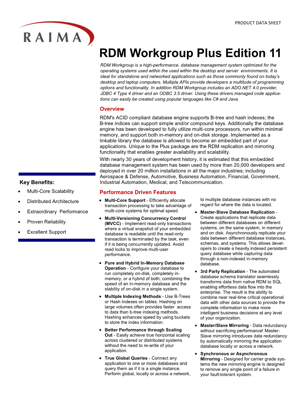 RDM Workgroup Plus Edition 11