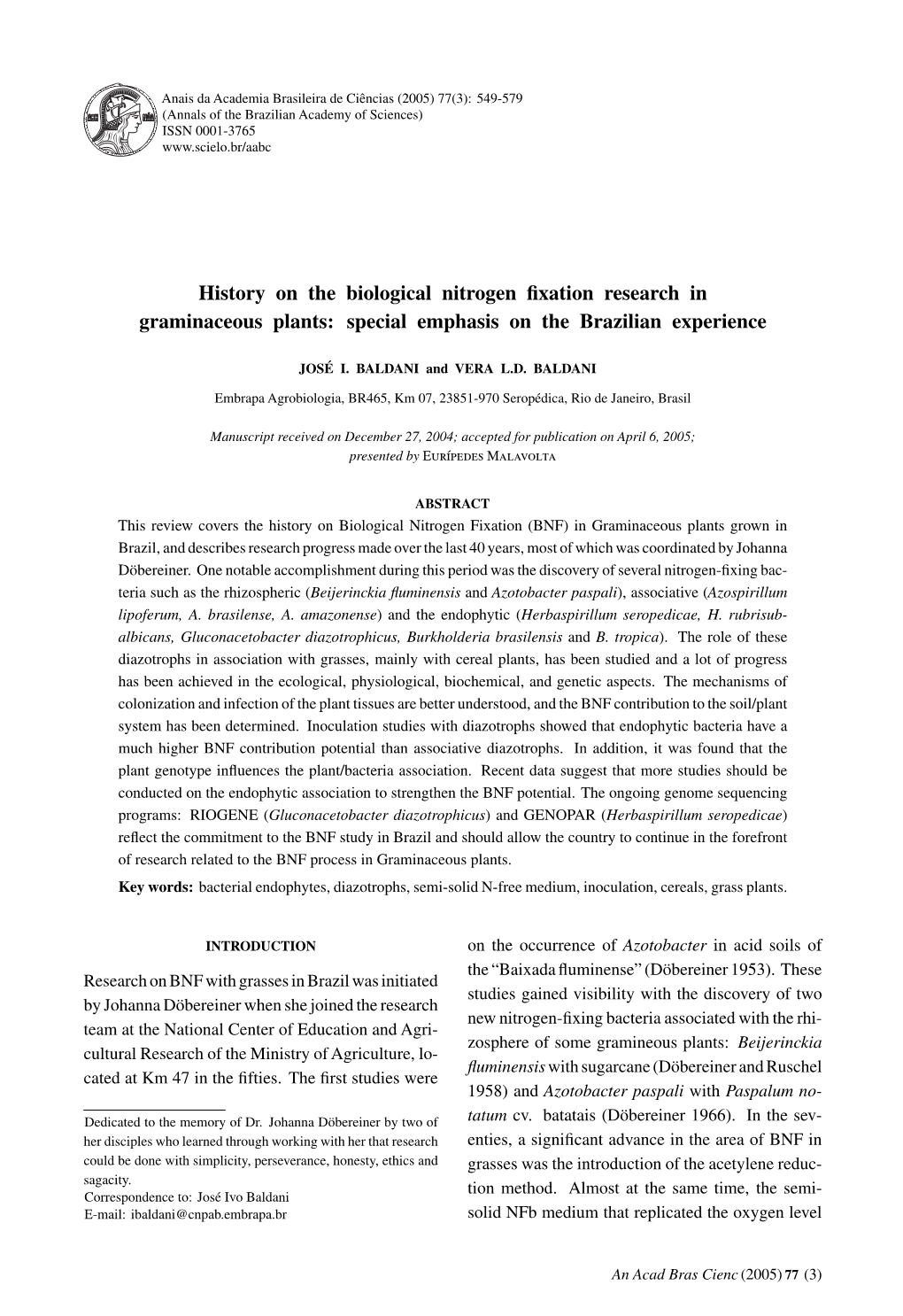 History on the Biological Nitrogen Fixation Research In