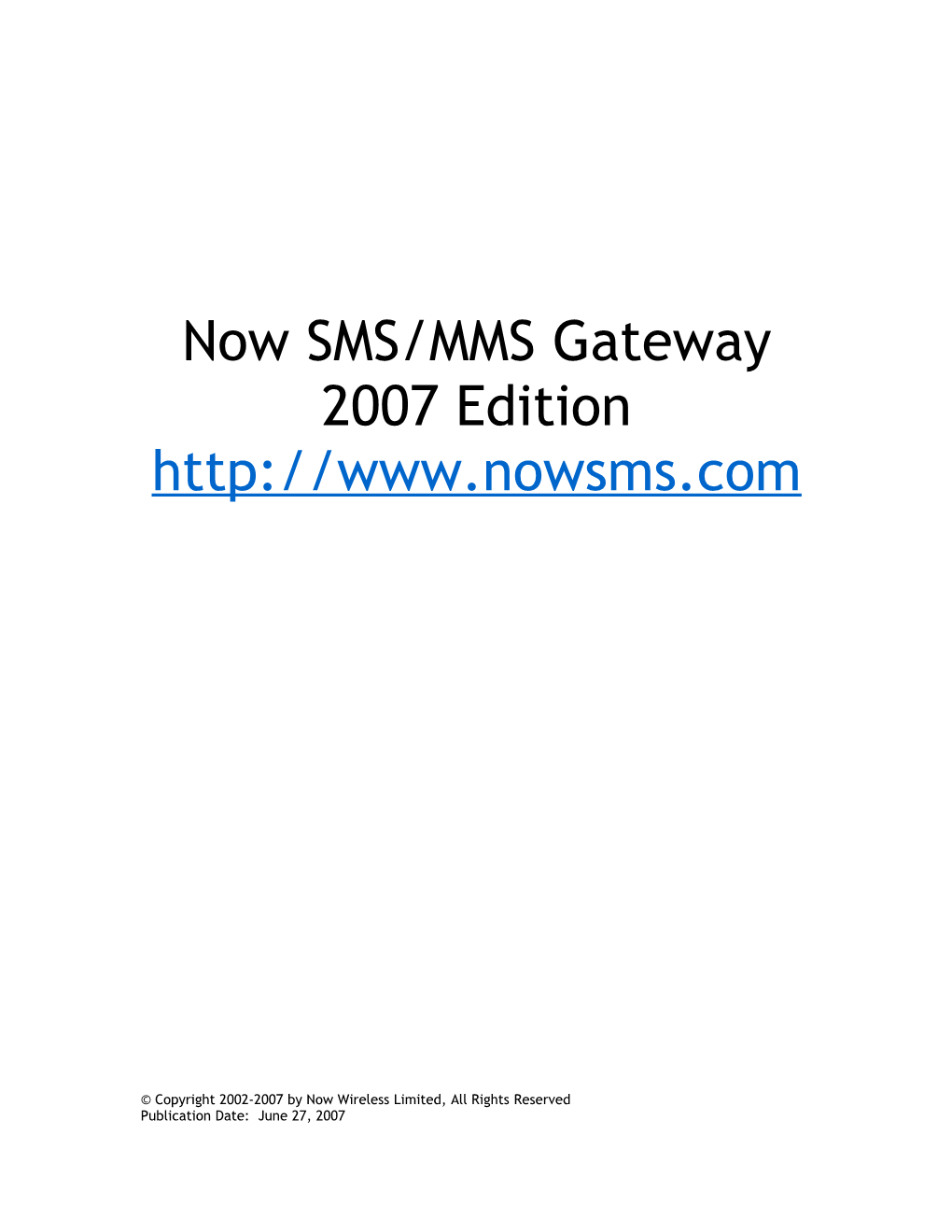 Now SMS/MMS Developer Toolkit