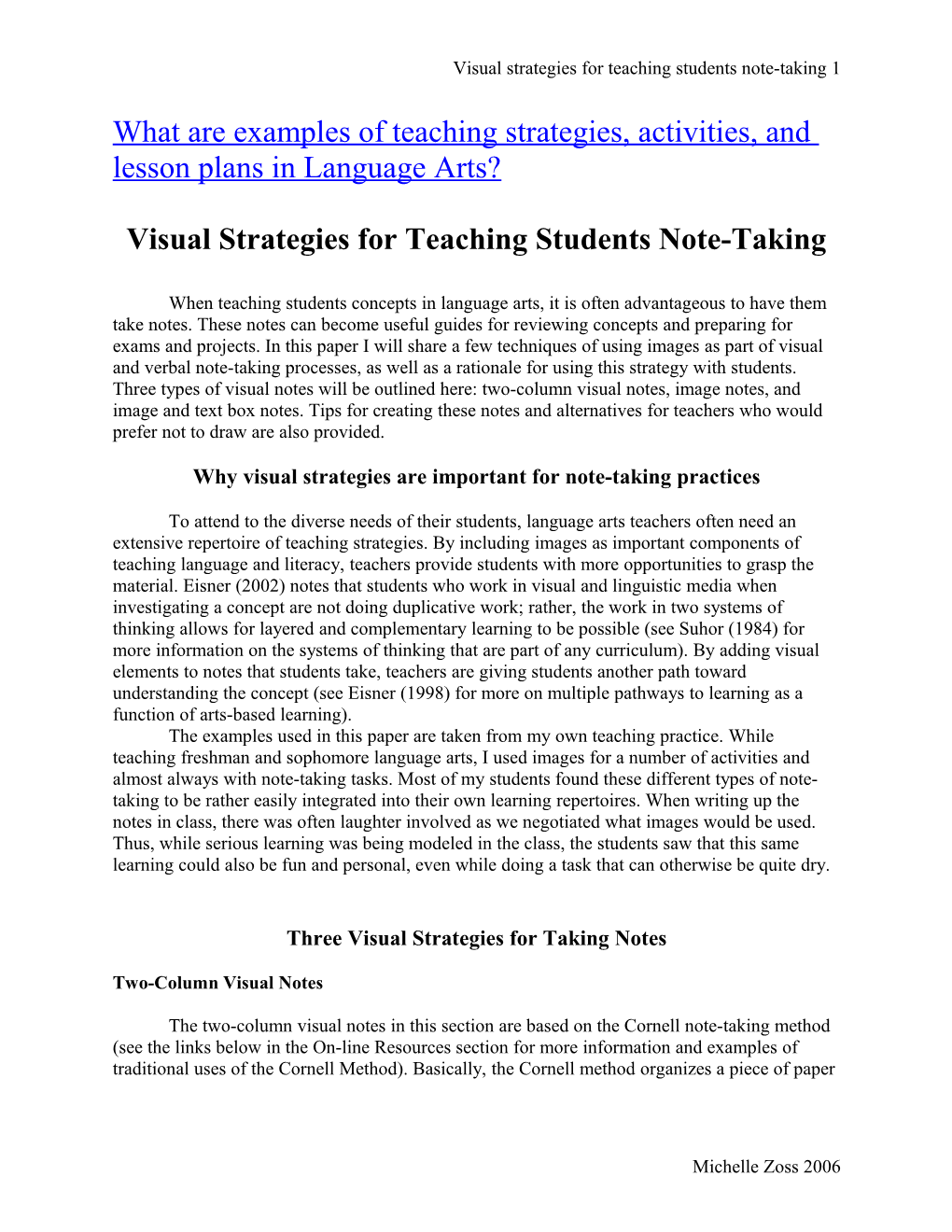 What Are Examples Of Teaching Strategies, Activities, And Lesson Plans In Language Arts