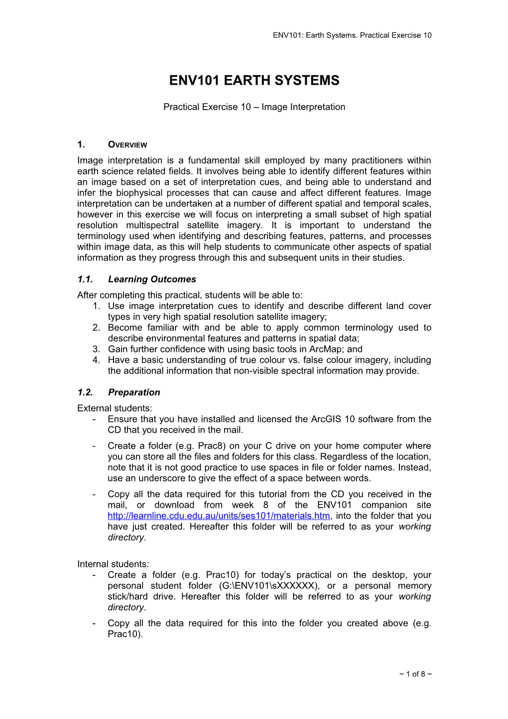 Ses 201 Introductory Remote Sensing