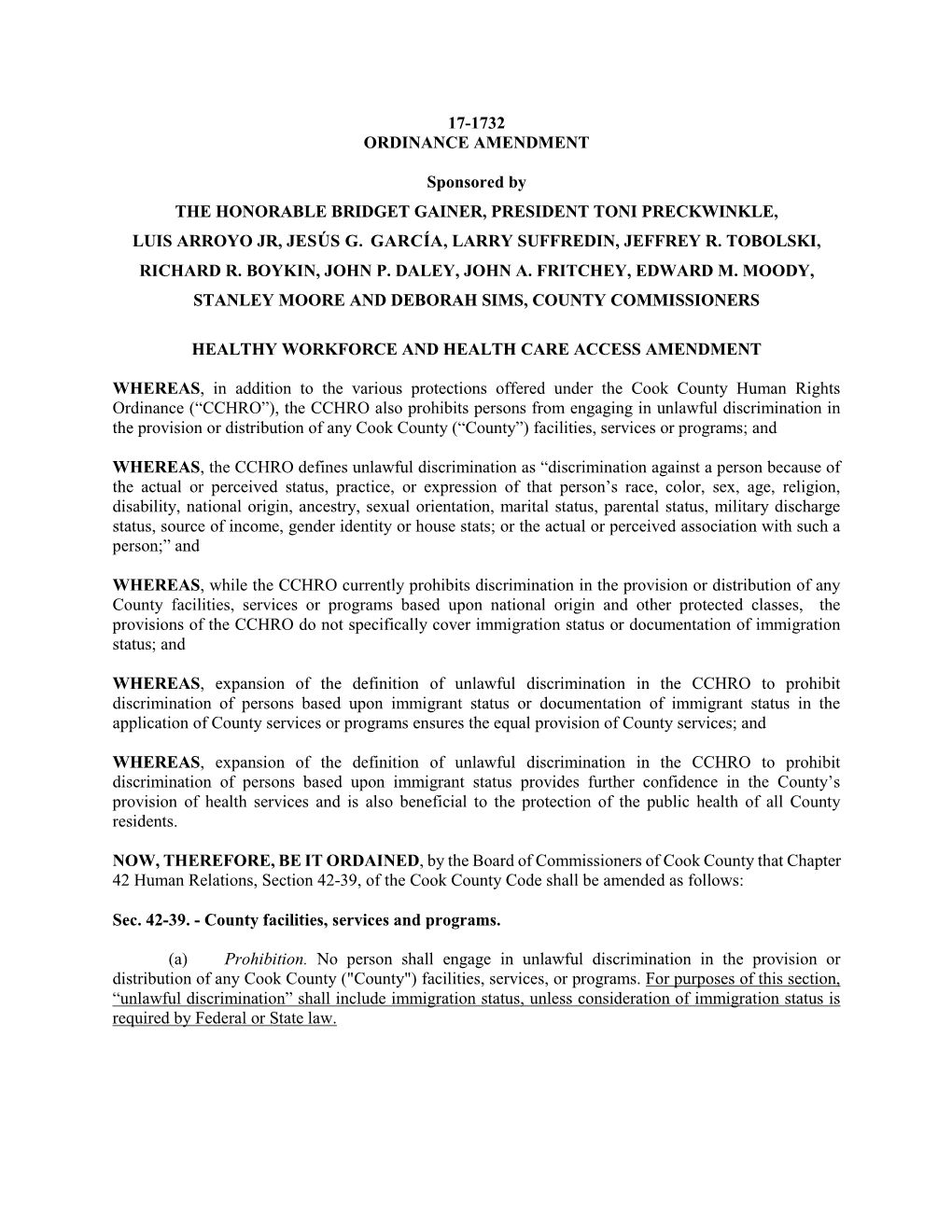 Ordinance No. 17-1732