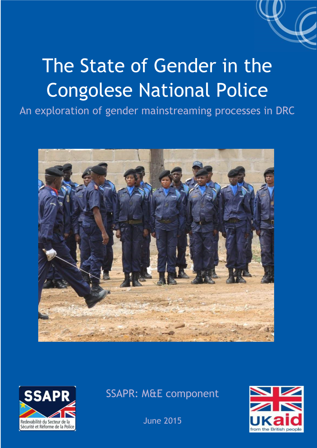 The State of Gender in the Congolese National Police an Exploration of Gender Mainstreaming Processes in DRC