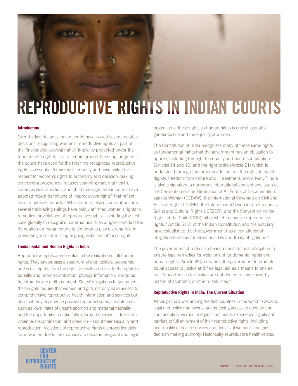 Reproductive Rights in Indian Courts