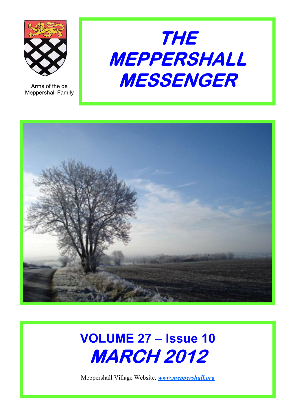 The Meppershall Messenger March 2012