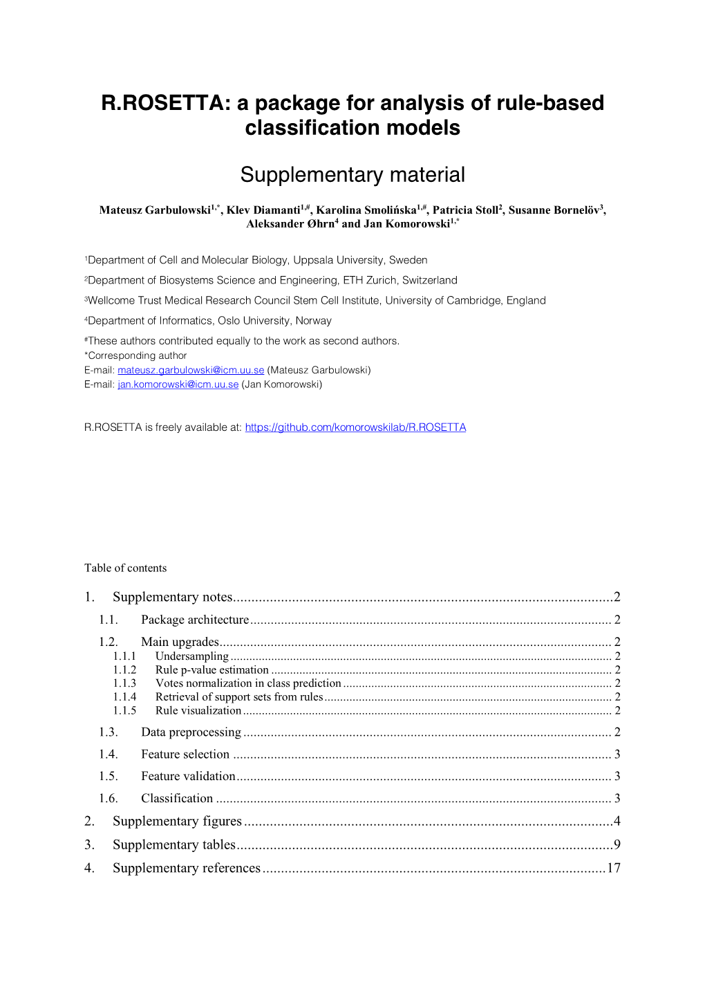 R.ROSETTA: a Package for Analysis of Rule-Based Classification Models