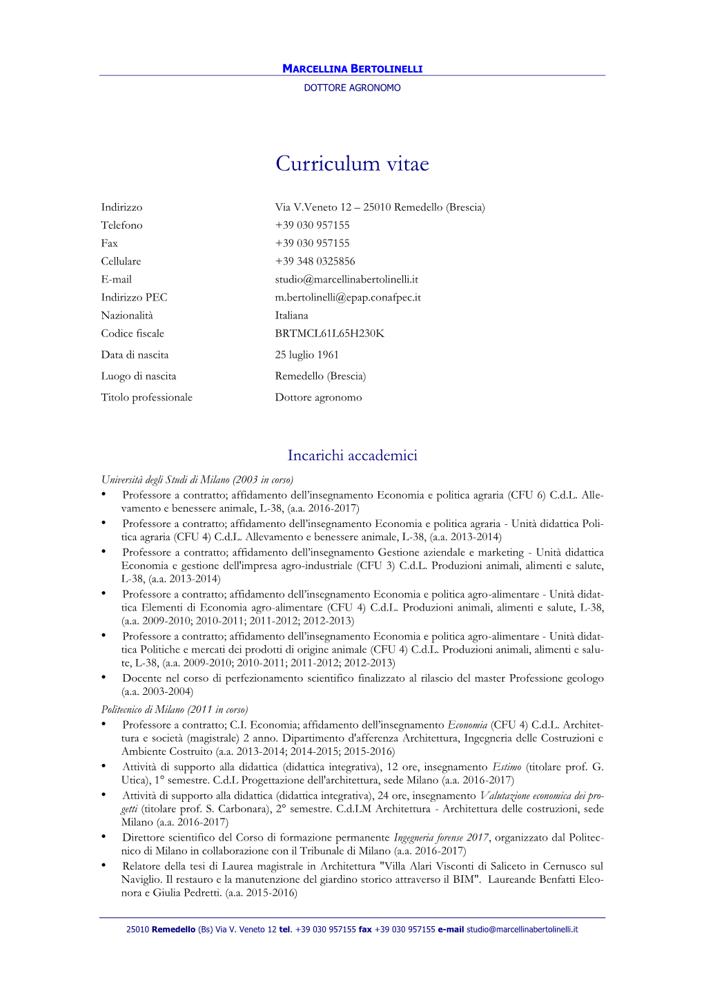 Curriculum Vitae