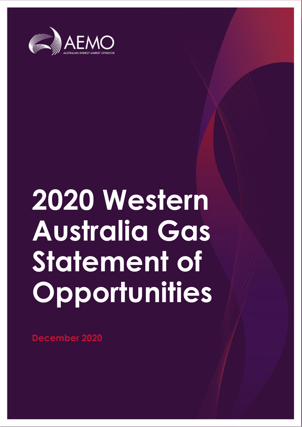 2020 Western Australia Gas Statement of Opportunities