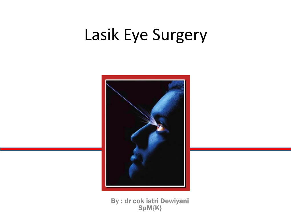 Lasik Eye Surgery