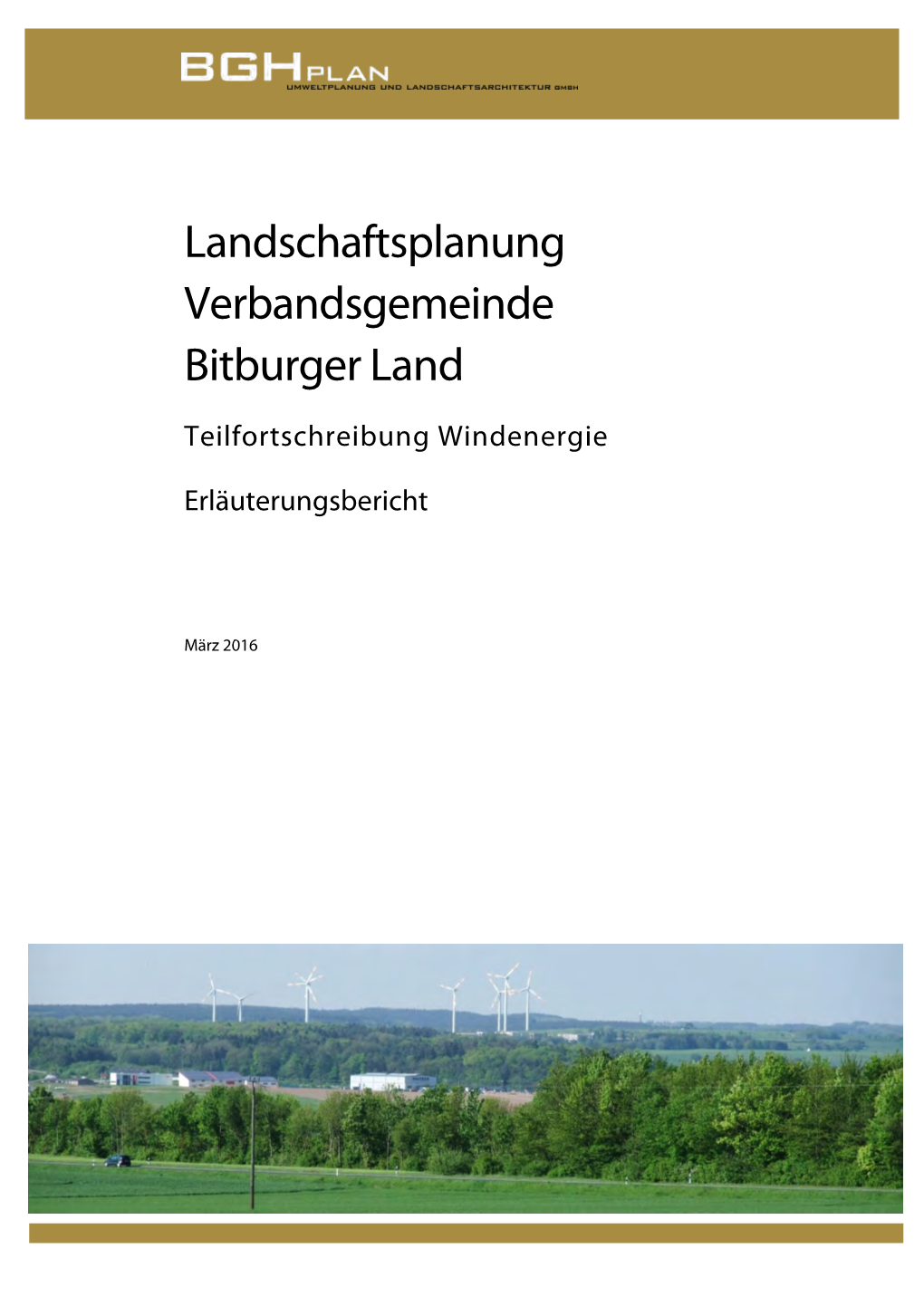 Landschaftsplanung Verbandsgemeinde Bitburger Land