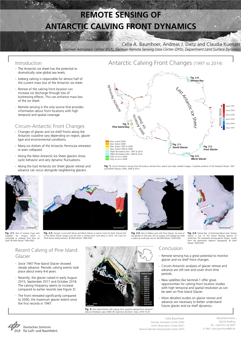 Remote Sensing of Antarctic Calving Front Dynamics