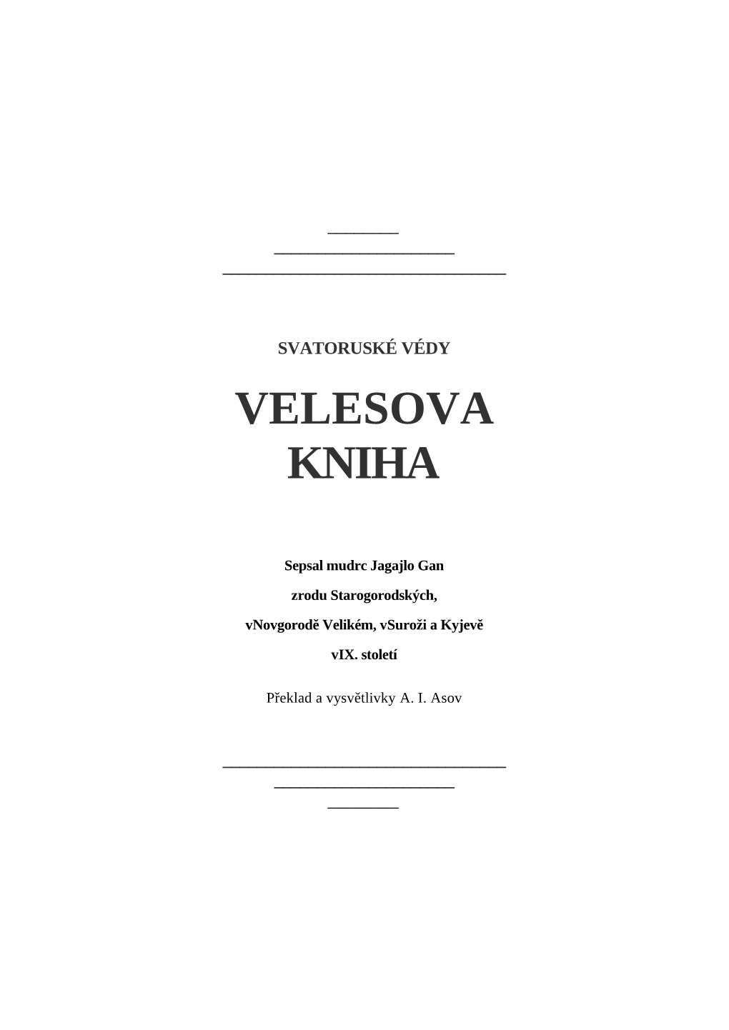 Velesova Kniha