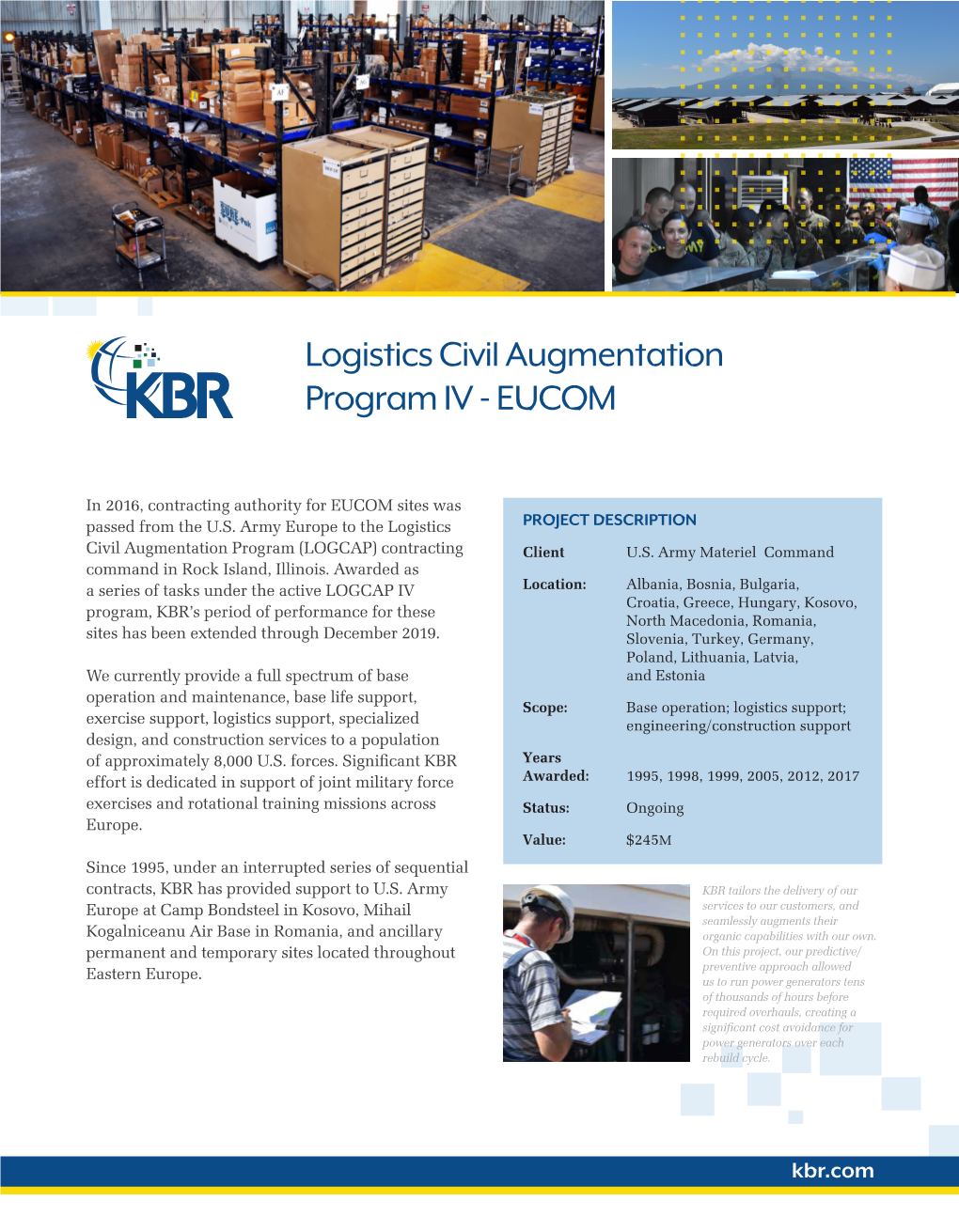 Logistics Civil Augmentation Program IV - EUCOM