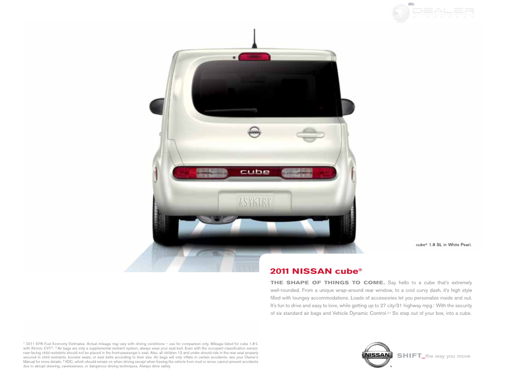 2011 Nissan Cube® | Brochure | Nissan