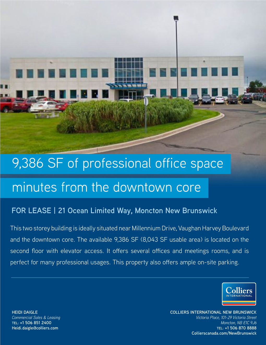 FOR LEASE | 21 Ocean Limited Way, Moncton New Brunswick