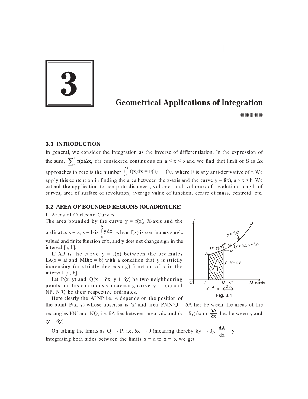 Geometrical Applications of Integration