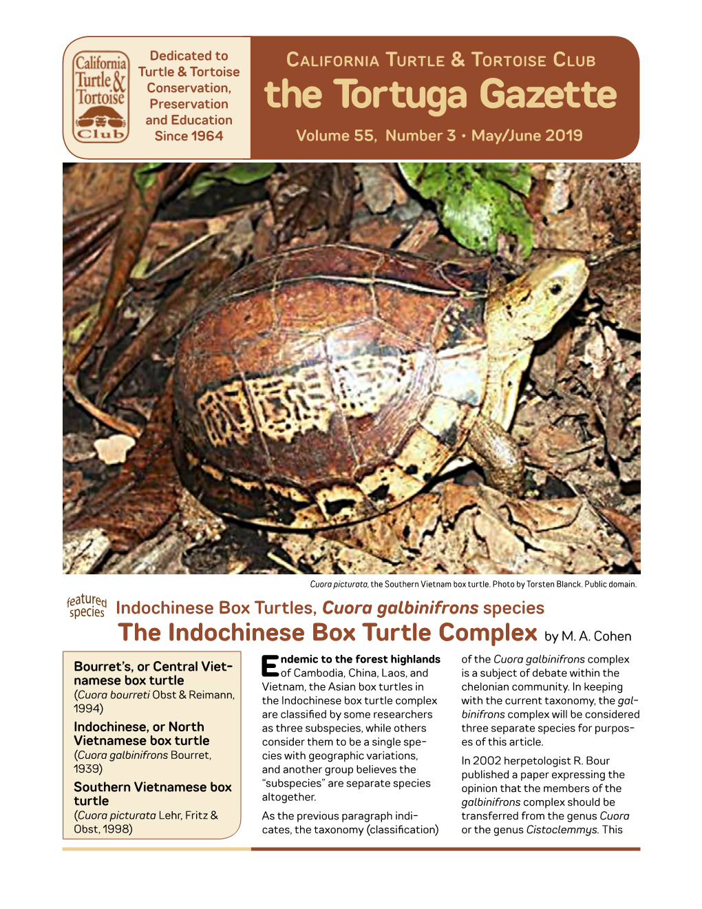 The Tortuga Gazette and Education Since 1964 Volume 55, Number 3 • May/June 2019