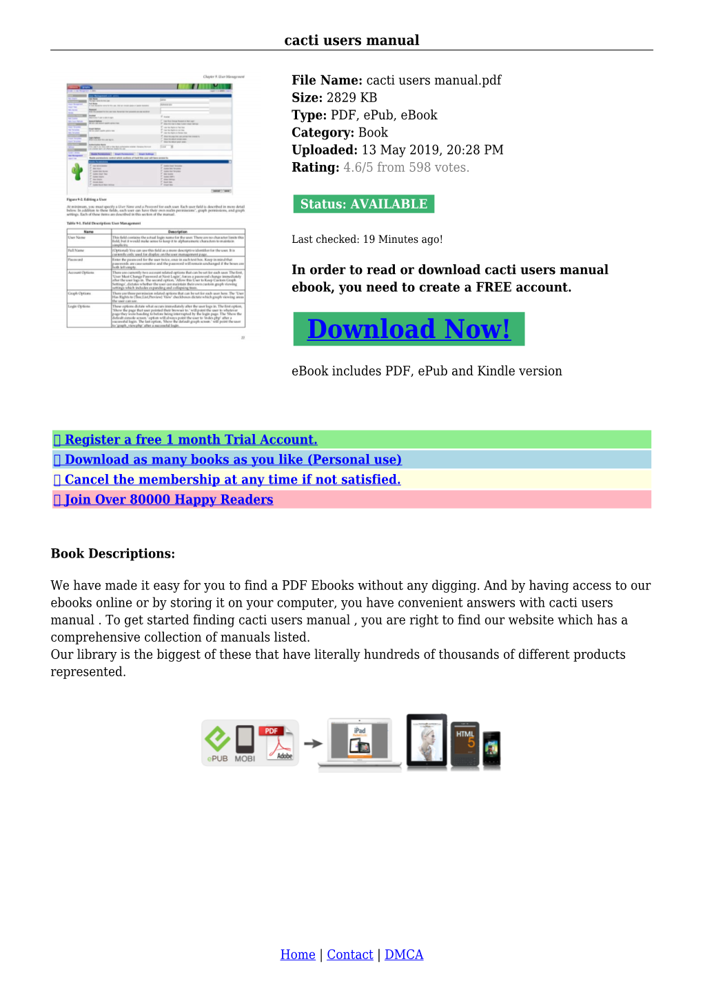 Cacti Users Manual